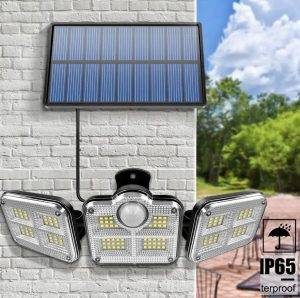 Foco Solar LED - Triple Cabezal