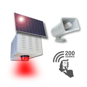 Alarma Comunitaria Solar GSM - Activación con Llamada ó APP