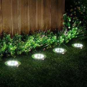 Set 4 Estacas para Piso - Luz Fría