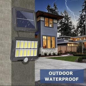 Foco Solar LED con sensor de movimiento